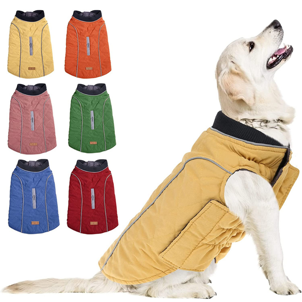 PawRoll™ Reflective Quilted Dog Jacket