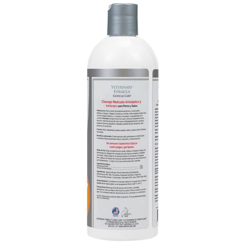 Veterinary Formula Clinical Care Antiseptic and Antifungal Shampoo (For Dogs and Cats)