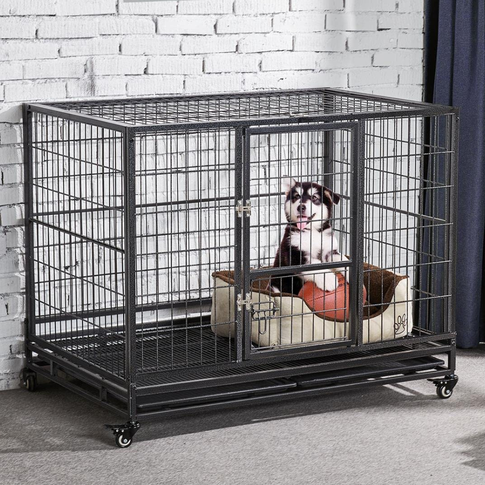 PawRoll Heavy Duty Dog Crate With Wheels Paw Roll