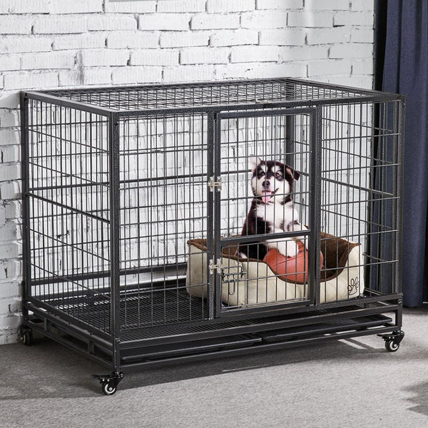 Dog cage deals with wheels