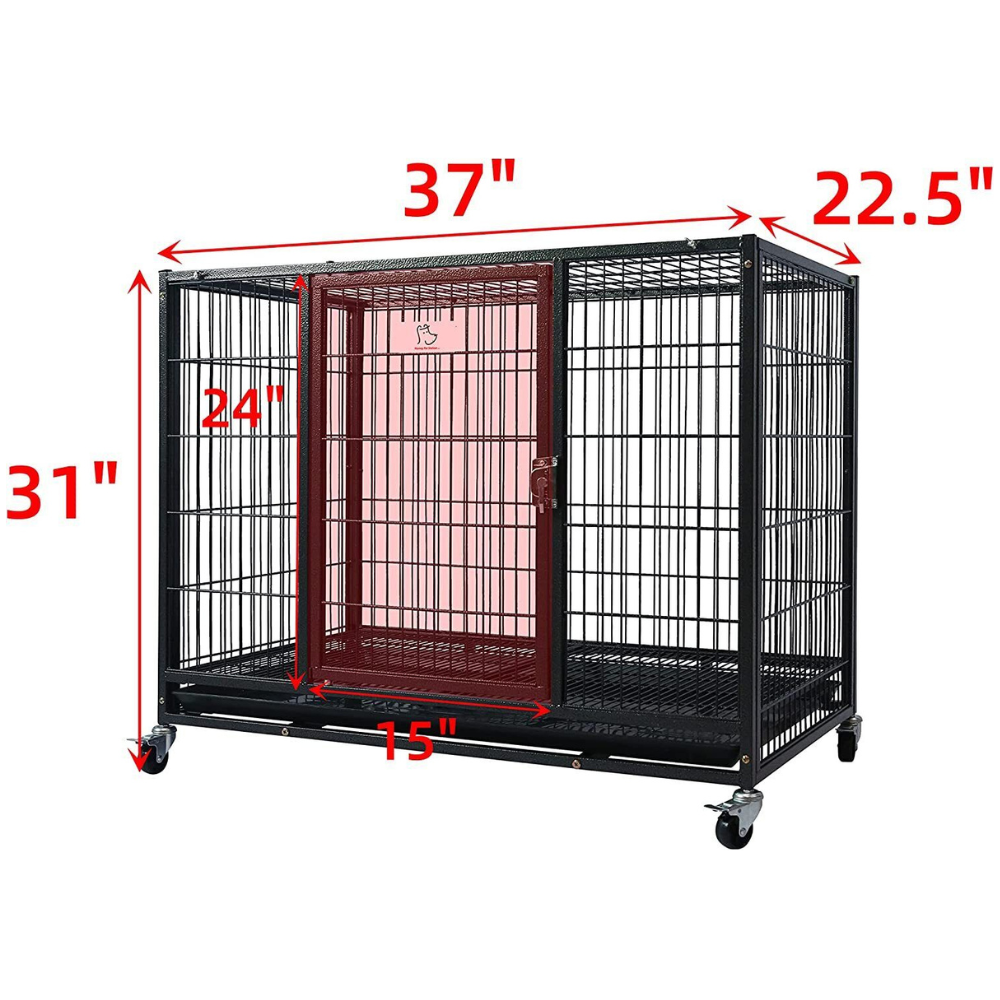 PawRoll™ Heavy Duty Dog Crate With Wheels – Paw Roll