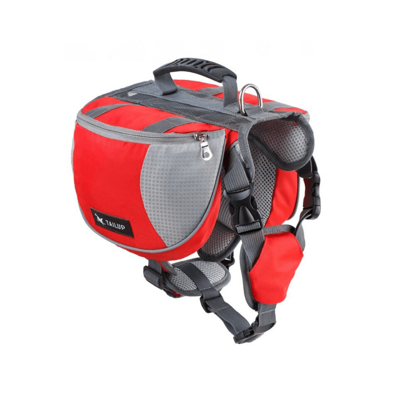All Purpose™ Dog Backpack Harness-Paw Roll,Red / L (60-85LBS)