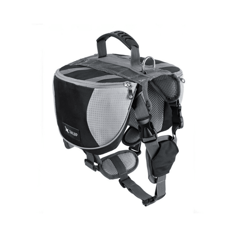 All Purpose™ Dog Backpack Harness-Paw Roll,Black / L (60-85LBS)