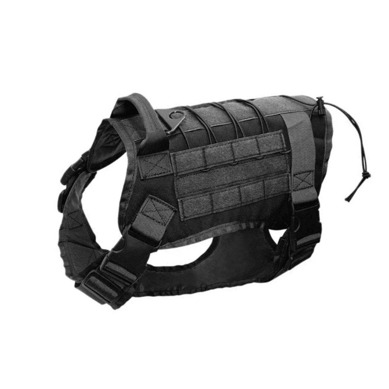 All Purpose™ Tactical Service Dog Vest-Paw Roll,Black / L