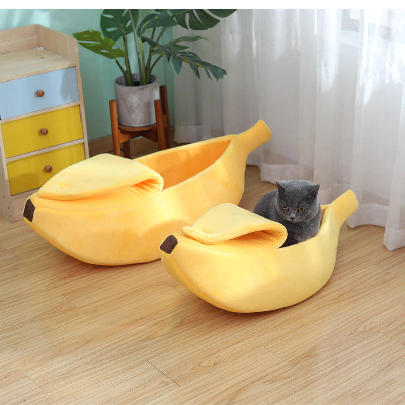PawRoll Cat Banana Bed