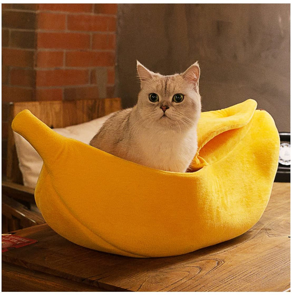 PawRoll Cat Banana Bed