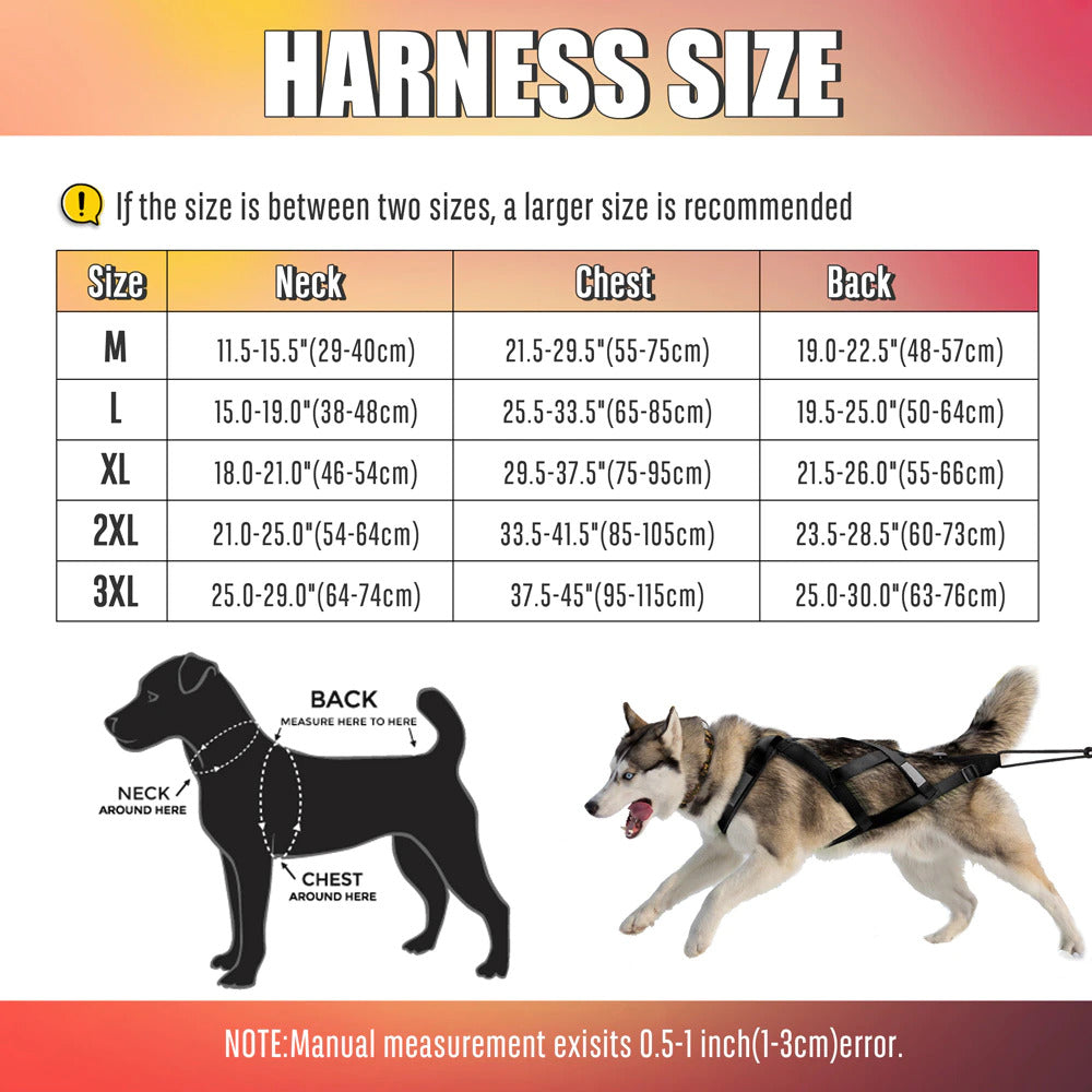 PawRoll™ Dog Sled Harness Pro