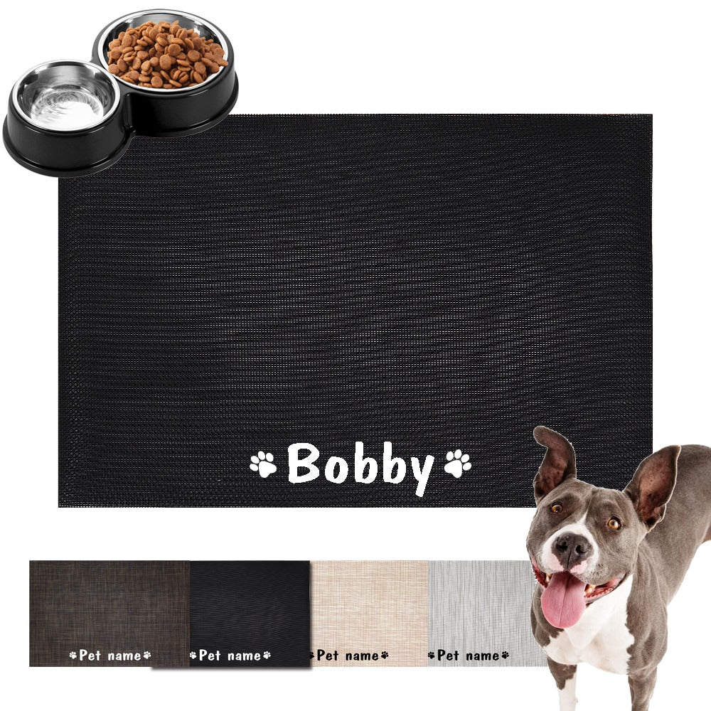 Personalized PawRoll™ Dog Food Mat – Paw Roll