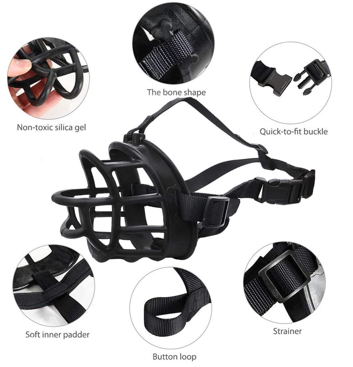 PawRoll Safety Dog Muzzle – Paw Roll